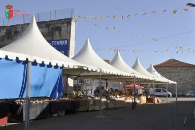Mercado Tradicional - Tauromaquia    Exposición de casetas con el mercado tradicional de oficios en la Plaza Mayor de Valdelosa.