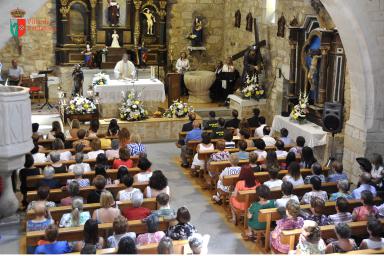 Santa Misa en honor a San Roque    Celebración de la Santa Misa en honor a San Roque cantada por Rosa María.