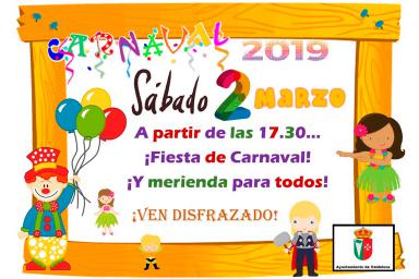 Carnaval 2019    Sábado 2 de Marzoa partir de las 17.30