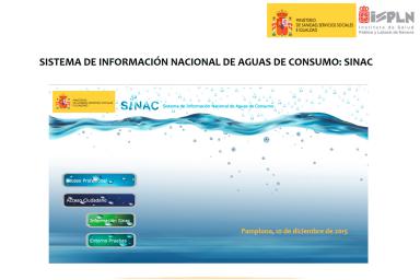 Sinac      Sistema de Información Nacional de Aguas de Consumo